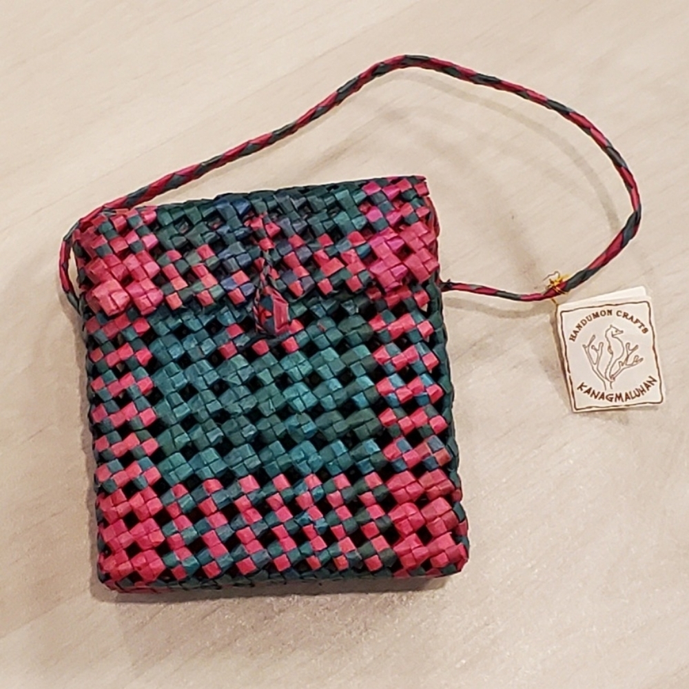 Hand Crafted Rattan Bag NWT